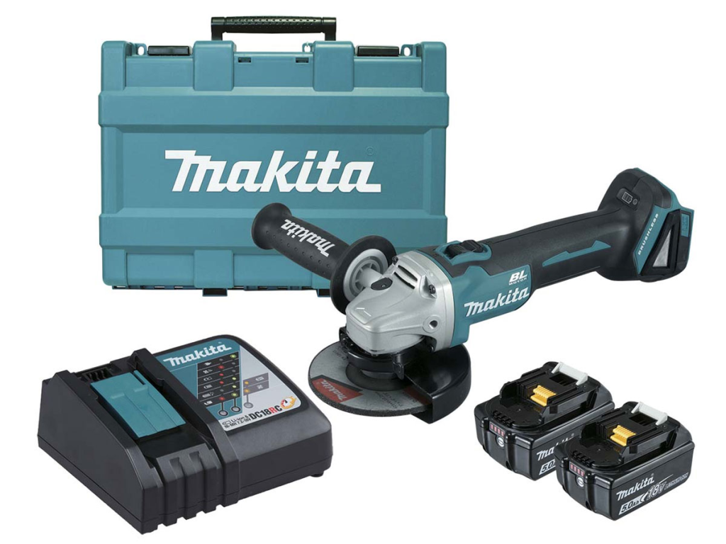 DGA506RTE  Máy Mài Góc Dùng Pin(125mm/công Tắc Trượ (kèm 02 Pin 5.0 + Sạc Nhanh)