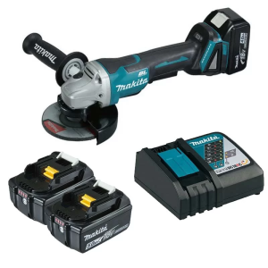 DGA508RTE  Máy Mài Góc Dùng Pin(125mm/công Tắc Bóp/ (kèm 02 Pin 5.0 + Sạc Nhanh)
