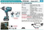 DTW1001ZX2  Máy Siết Bu Lông Dùng Pin(19mm/dây Đeo/ (không Kèm Pin Sạc)