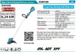 DUR189Z  Máy Cắt Cỏ Dùng Pin(tay Cầm Vòng/bl) (không Kèm Pin Sạc)