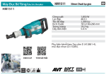 HM1511 Máy Đục Bê Tông(chuôi Lục Giác 30mm/avt)