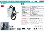 VC011GZ  Máy Hút Bụi Đeo Vai Dùng Pin(hepa/6l/bl)(40v Max) (chưa Kèm Pin Sạc)
